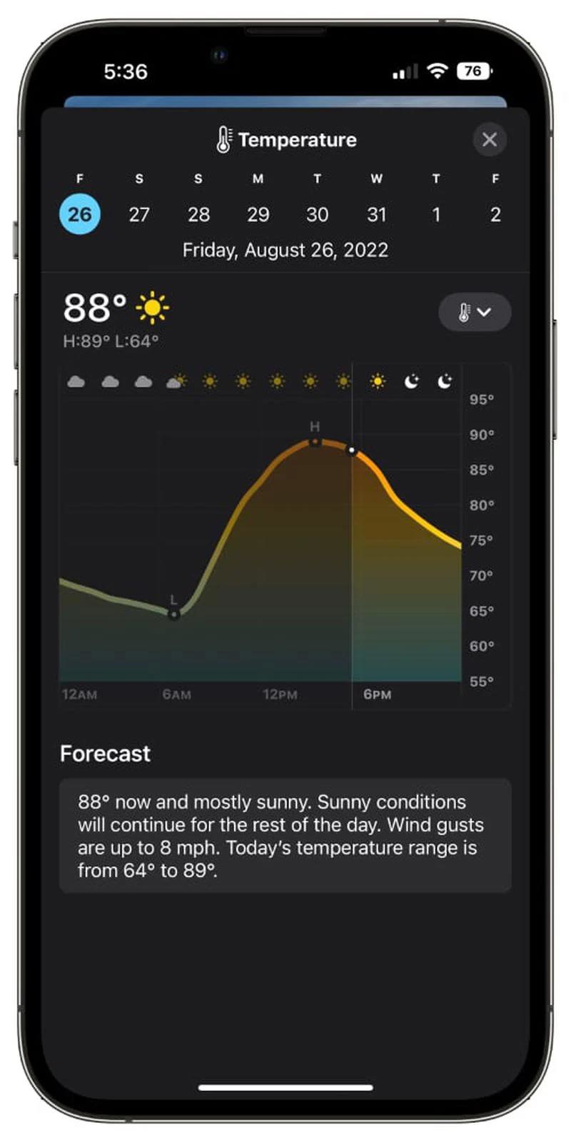 iOS 16的天气应用有哪些新功能？插图2