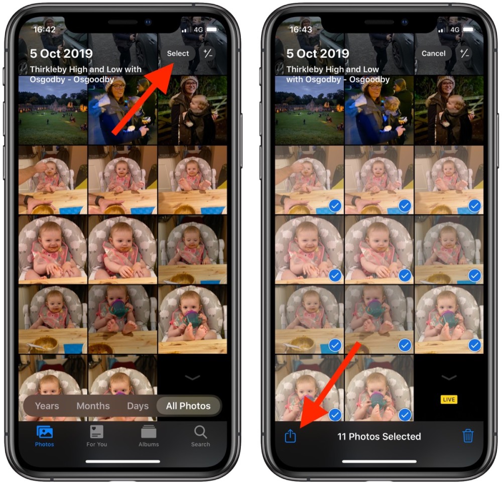 iOS 13 教程：如何选择多张照片并将其添加到新相册中？插图1