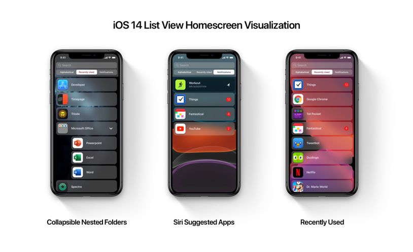 iOS 14 最新渲染图：iPhone 桌面布局发生改变插图3