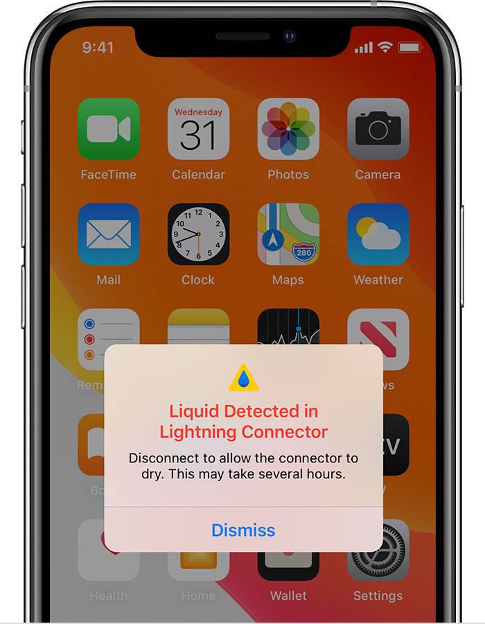 iPhone 12 在充电时出现 “闪电接口检测到液体”的提示怎么办？插图3
