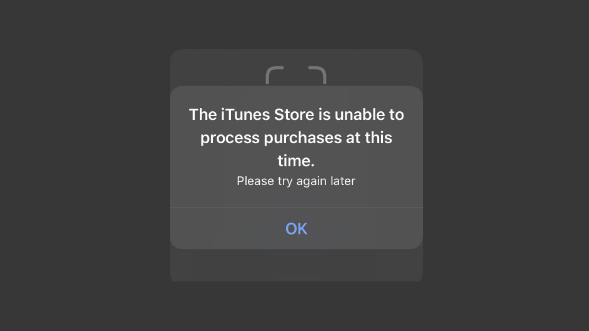 设备遇“The iTunes Store is unable to process purchases”怎么办？如何解决插图1