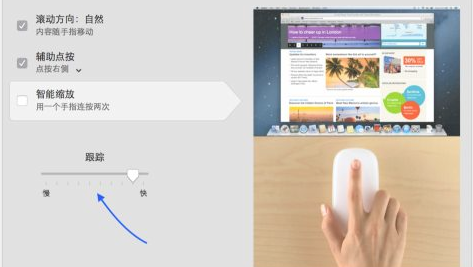 苹果笔记本电脑鼠标灵敏度怎么调
