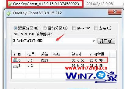 怎样用onekey ghost安装win7系统_使用onekey ghost一键安装win7系统步骤