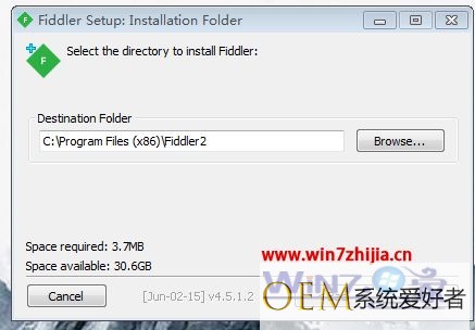 win7系统无法安装FIddler提示无法找到文件Error opening file for writeing怎么办