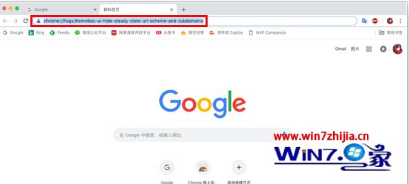 win7系统禁止Chrome浏览器隐藏URL的WWW的方法