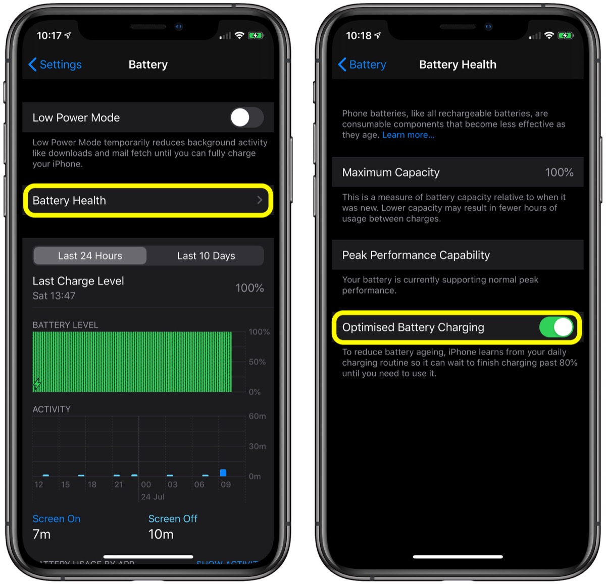 如何在 iOS 13 的设备上开启「优化电池充电」？