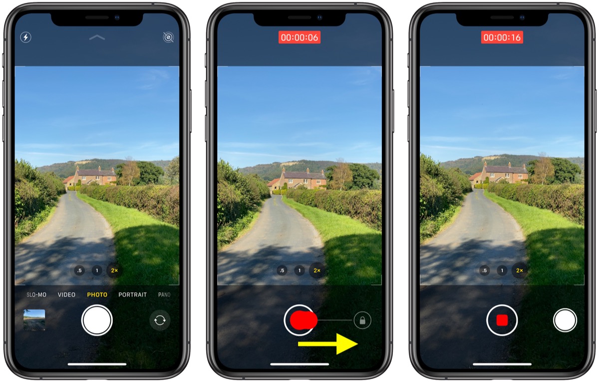 如何在 iPhone 11 Pro 上使用 QuickTake 快速拍摄视频？