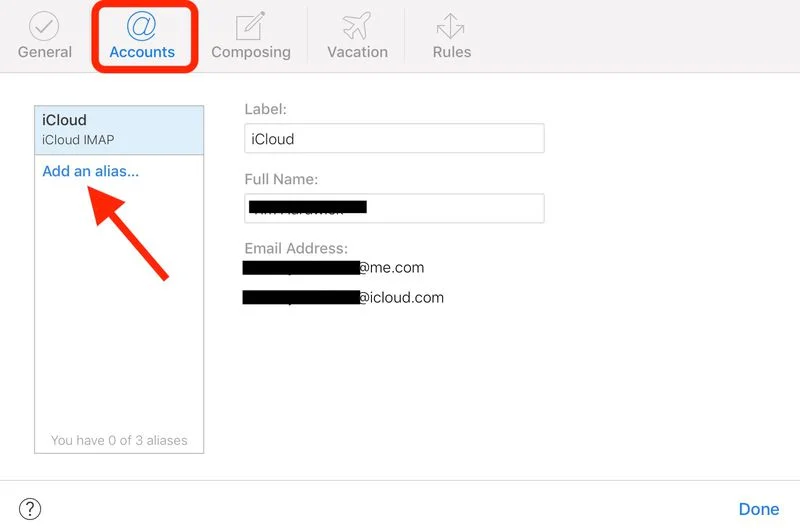 如何设置 iCloud 电子邮件地址别名？如何在 iPhone 上管理电子邮箱？