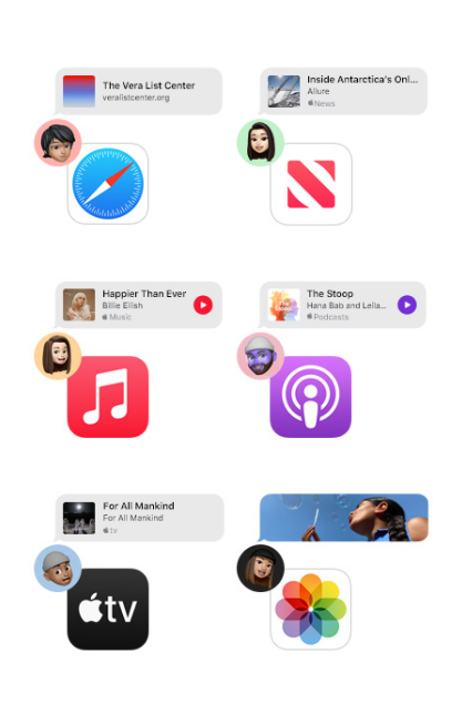 iOS 15 信息应用全新改进：更好用的共享功能、新款拟我表情