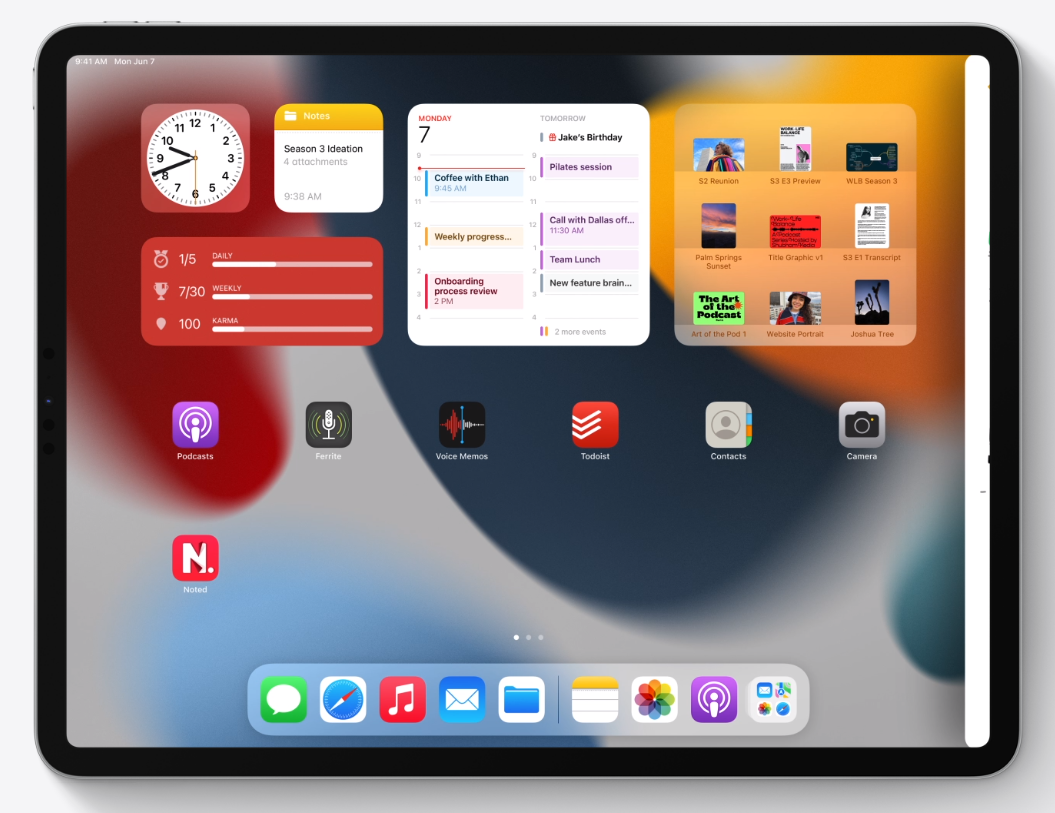 如何在 iPadOS 15 中使用分屏功能？