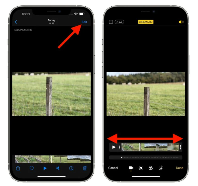 如何使用 iPhone 13 系列在“电影效果”模式下拍摄视频？
