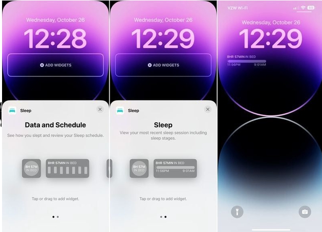 iOS 16.2 Beta新增锁屏睡眠小组件，附锁屏睡眠小组件添加方法