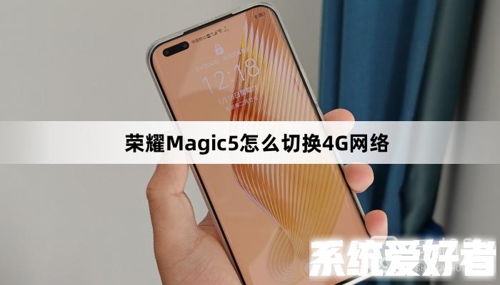荣耀Magic5怎么切换4G网络